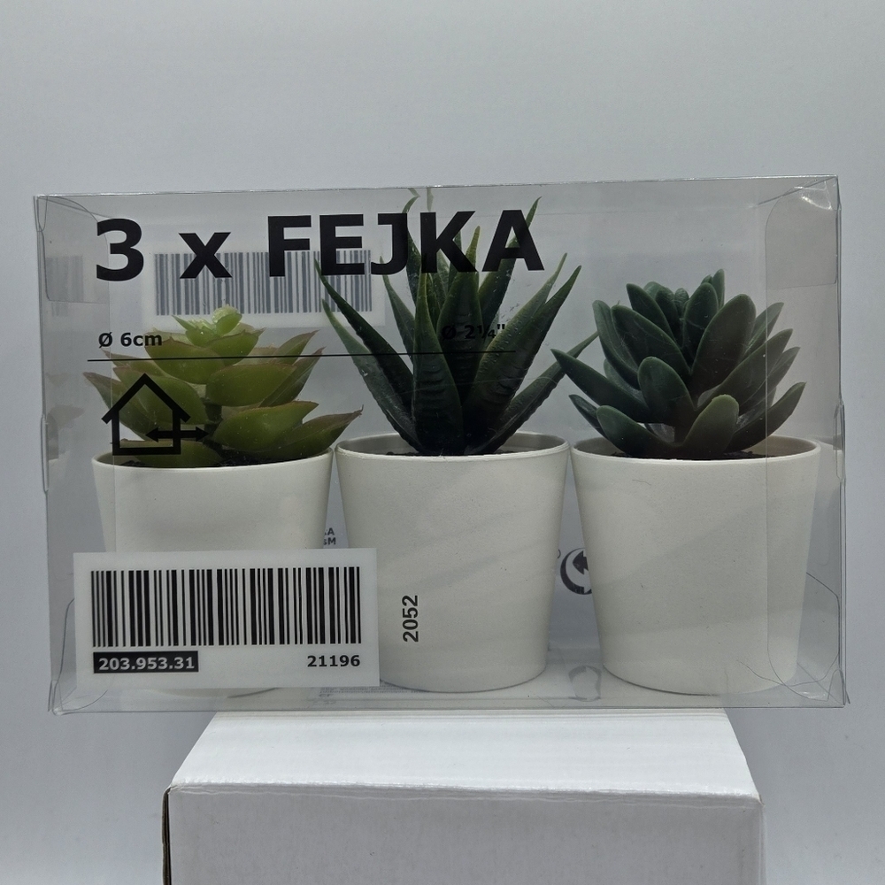 Ikea Fejka 3 faux Succulent Plants - Picture 3 of 7